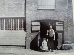 Tertius Bernard and his Dad, the Claybrooke Village Blacksmith (1906)